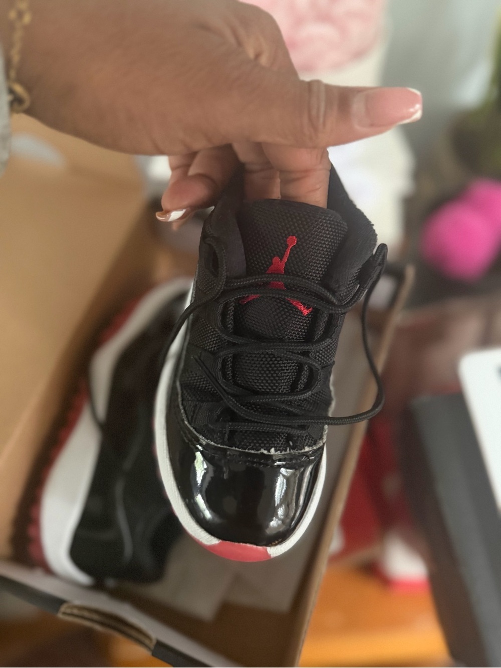 Jump Black and Red Kids Athletic Sneakers